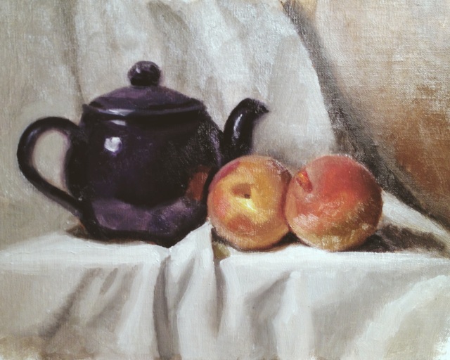 Peaches and Teapot